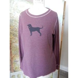The Black Dog Plum Thermal Long Sleeve Top sz XL